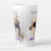 De Beste vader Shih Tzu Niet schattige grappige ho Latte Mok (Voorkant)
