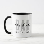 De beste vader sinds 20XX Modern Simple Preppy Mok (Links)