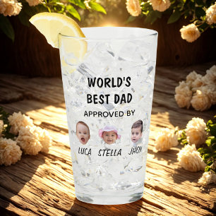 De beste vader ter wereld Aangepaste Baby Face Glas