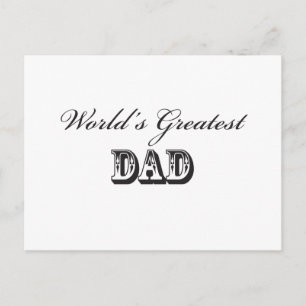 De beste vader ter wereld briefkaart