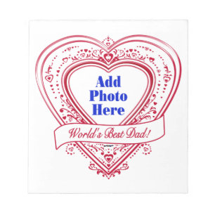 De beste vader ter wereld. Foto Red Hearts Notitieblok