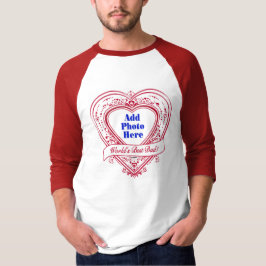De beste vader ter wereld. Foto Red Hearts T-shirt