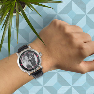 De beste vader ter wereld met een hart horloge
