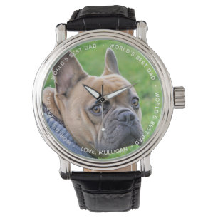 De beste vader ter wereld - vaderdag - Pet Photo D Horloge