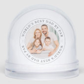 De beste vader van de wereld op een compacte, eenv sneeuwbol (Voorkant)