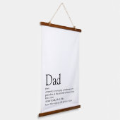 De beste vader van de wereld, papa, vaders definit hangend wandkleed (Gebogen)