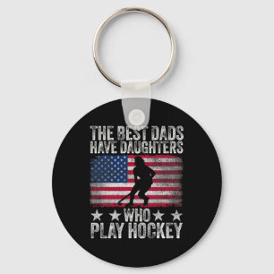 De Beste Vaders Hebben Dochters Die Hockey Spelen Sleutelhanger