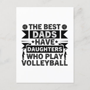 De beste vaders hebben dochters die volleyballen briefkaart