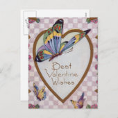 De beste Valentijn wensen Feestdagenkaart (Voorkant / Achterkant)