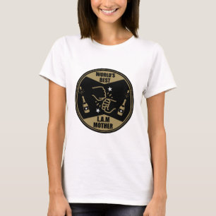 De beste van de wereld als een moeder t-shirt