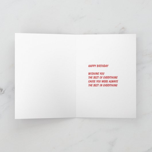 De beste verjaardagskaarten van ex-man kaart (Binnen)