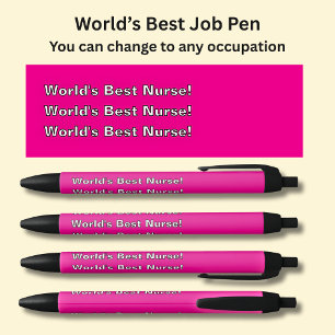 De beste verpleegster ter wereld! - Voeg het type Zwarte Inkt Pen