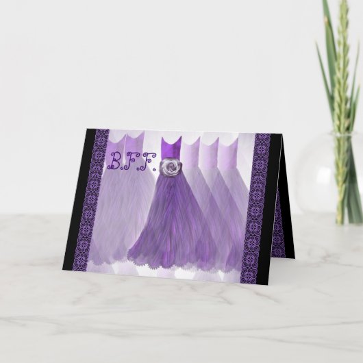 De BESTE VIOLETTE PAARS van de Uitnodiging van het (Voorkant)