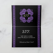 De BESTE VIOLETTE PAARS van de Uitnodiging van het (Binnen)