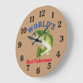 De beste visser ter wereld grote klok (Hoek)