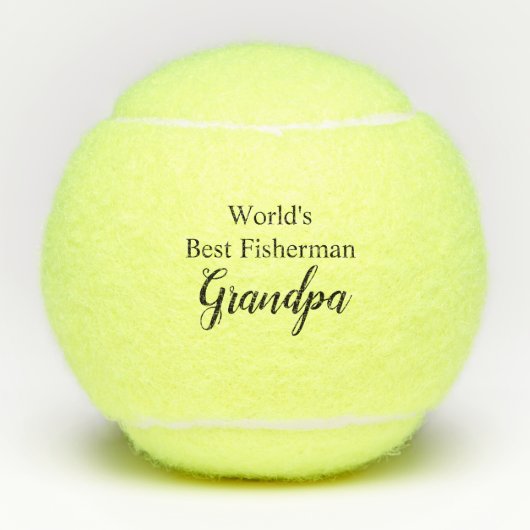 De beste visser ter wereld opa tennisballen (Voorkant)