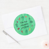 De beste vitamines zijn verse fruit veggie sticker (Envelop)