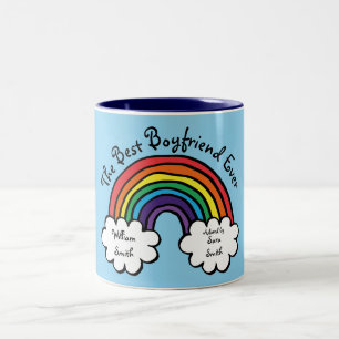 De Beste Vriend Aller Tijden Regenboog Tweekleurige Koffiemok