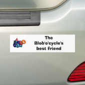 De beste vriend van de Blob'o'cycle Bumpersticker (Op auto)