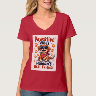 De Beste Vriend van de Mens Schattige Hond T-shirt