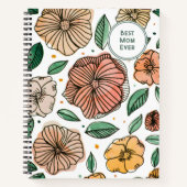 De beste waterverf van moeder en inktbloemen notitieboek (Voorkant)