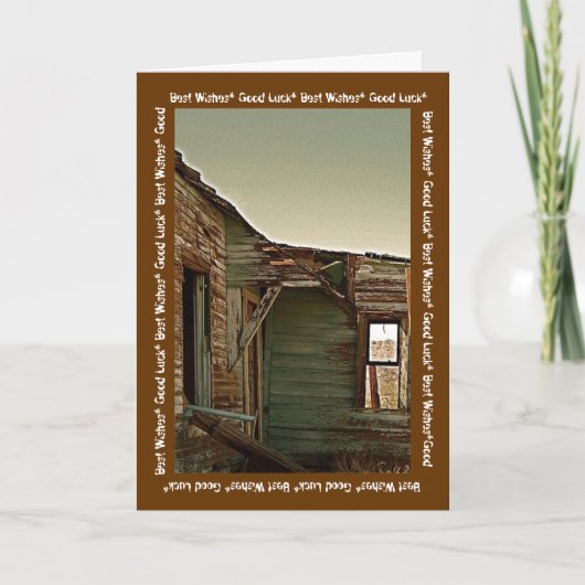 De beste wensen in een nieuw huis kaart (Voorkant)