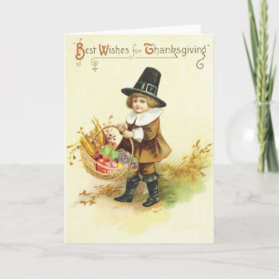 De beste wensen voor Thanksgiving Feestdagen Kaart