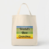 De beste wereld. Oma canvas tas (Voorkant)