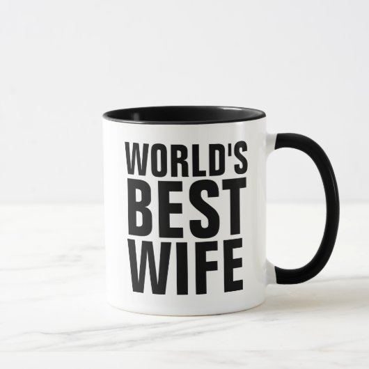 DE BESTE WIFE COFFEE MUGS TER WERELD MOK (Rechts)