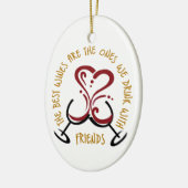 De beste wijn keramisch ornament (Links)