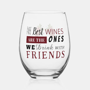 De beste wijn stamloos wijnglas zonder voet