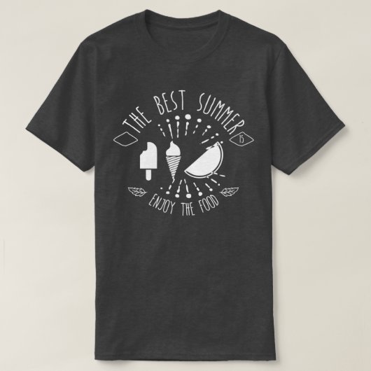 De beste zomer geniet van eten 2 t-shirt (Design voorkant)