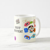 De beste zusje schattige mok die katten krijgen (Voorkant rechts)