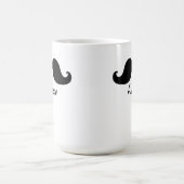 DE BESTE ZWARTE MUSTACHE DIE IS GEPERSONALISEERD KOFFIEMOK (Center)