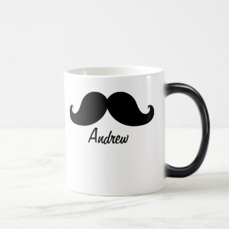 DE BESTE ZWARTE MUSTACHE DIE IS GEPERSONALISEERD MAGISCHE MOK
