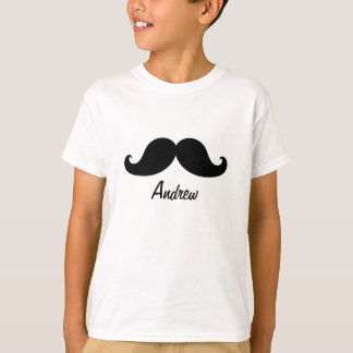 DE BESTE ZWARTE MUSTACHE DIE IS GEPERSONALISEERD T-SHIRT