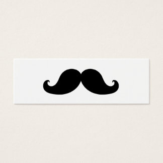 DE BESTE ZWARTE MUSTACHE MINI VISITEKAARTJES