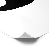 DE BESTE ZWARTE MUSTACHE POSTER (Hoek)