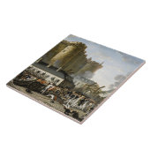 De bestorming van de Bastille Tegeltje (Zijkant)
