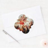 De bestraffing van de liefde ronde sticker (Envelop)
