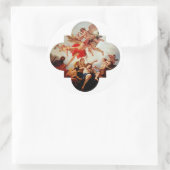 De bestraffing van de liefde ronde sticker (Tas)