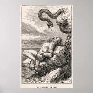De bestraffing van Loki door Louis Huard Poster