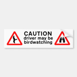 De bestuurder kan Birdwatch volgen Bumpersticker
