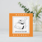 De bestuurder zegt Kaas wanneer het overgaan van e Kaart (Staand voorkant)