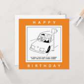 De bestuurder zegt Kaas wanneer het overgaan van e Kaart (Voorkant / Achterkant in situ)