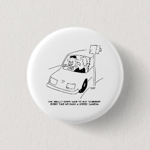 De bestuurder zegt Kaas wanneer het overgaan van e Ronde Button 3,2 Cm