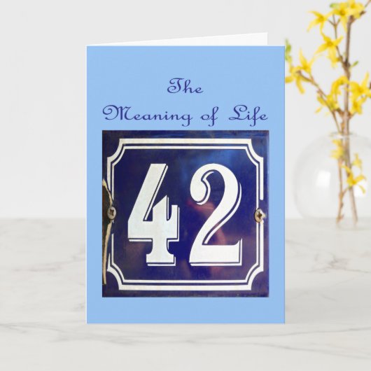 De betekenis van alles. kaart (Gele Bloem)