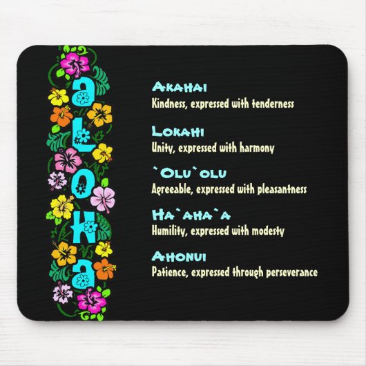 De betekenis van Aloha Muismat (Voorkant)