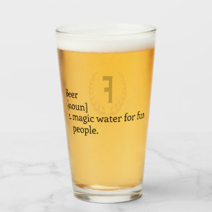 "De Betekenis van Bier" Monogram Glas