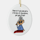 De Betekenis van de chocolade Keramisch Ornament (Rechts)